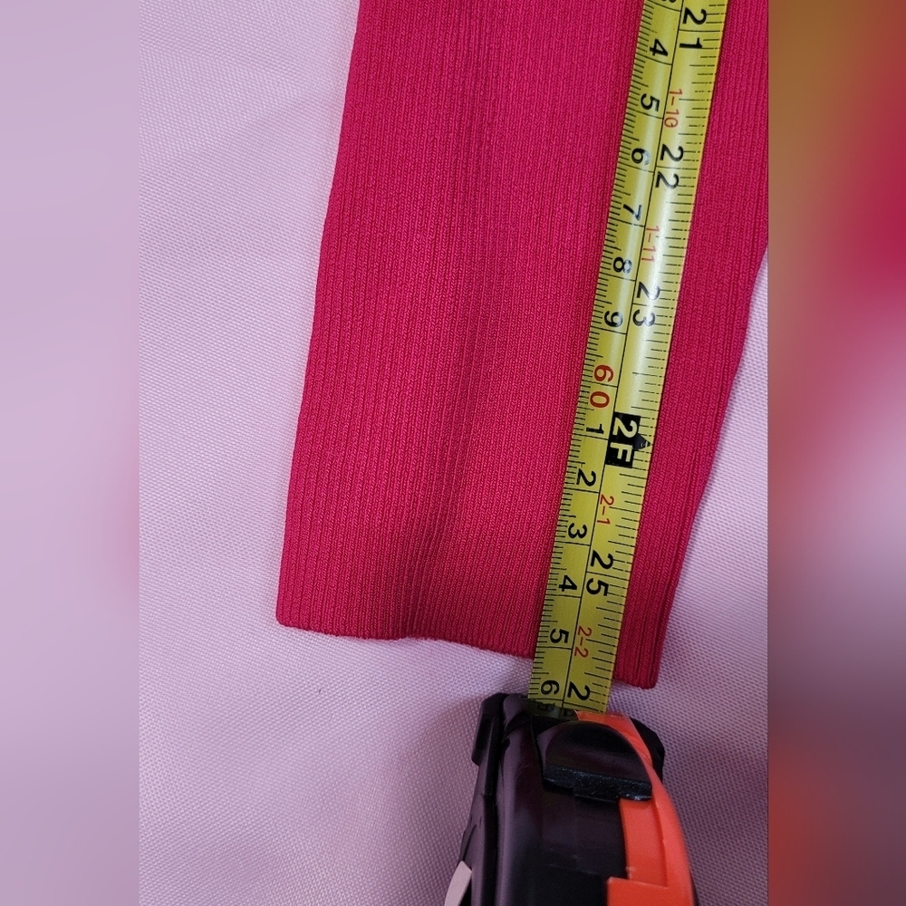 Vibrant Pink Long Sleeve Crop Top with Cut-Out Style - Picture 14 of 16